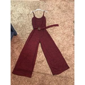 NWT maroon jumpsuit